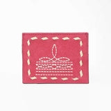 American Darling Handcrafted Genuine Leather Card Holder Wallet with Traditional Stitch Design