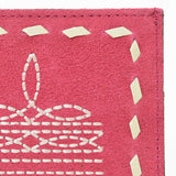 American Darling Handcrafted Genuine Leather Card Holder Wallet with Traditional Stitch Design