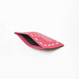 American Darling Handcrafted Genuine Leather Card Holder Wallet with Traditional Stitch Design