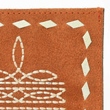 American Darling Handcrafted Genuine Leather Card Holder Wallet with Traditional Stitch Design