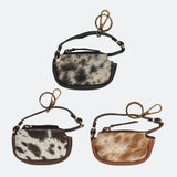 American Darling Genuine Hair-on Leather Mini Clutch Bag Charms
