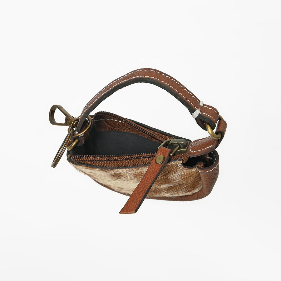 American Darling Genuine Hair-on Leather Mini Clutch Bag Charms