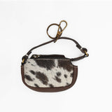 American Darling Genuine Hair-on Leather Mini Clutch Bag Charms
