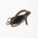 American Darling Genuine Hair-on Leather Mini Clutch Bag Charms