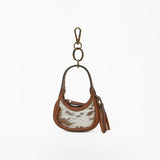 American Darling Genuine Hair-on Leather Mini Hobo Bag Charms