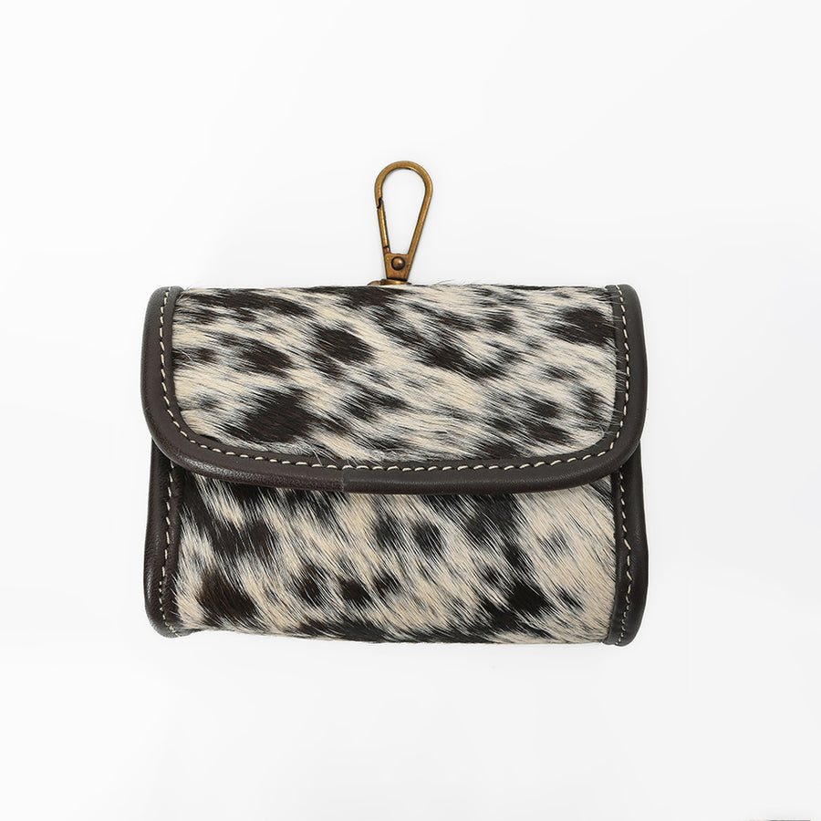 American Darling Genuine Hair-on Leather Mini Clutch Bag Charms