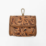 American Darling Genuine Hand Tooled Leather Mini Clutch Bag Charms