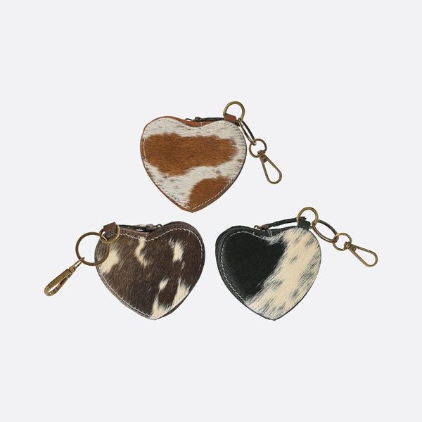 American Darling Genuine Hair-on Leather Mini Coin Bag Charms – Assorted 1 Piece