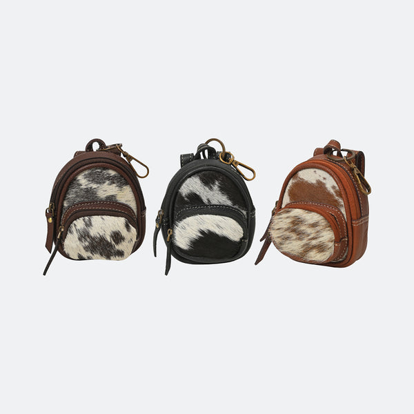 American Darling Genuine Hair-on Leather Mini Backpack Bag Charms – Assorted 1 Piece