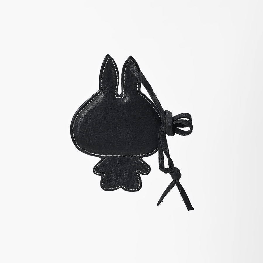 American Darling Leather Bunny Character Bag Charm Keychain Accessory