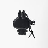American Darling Leather Bunny Character Bag Charm Keychain Accessory