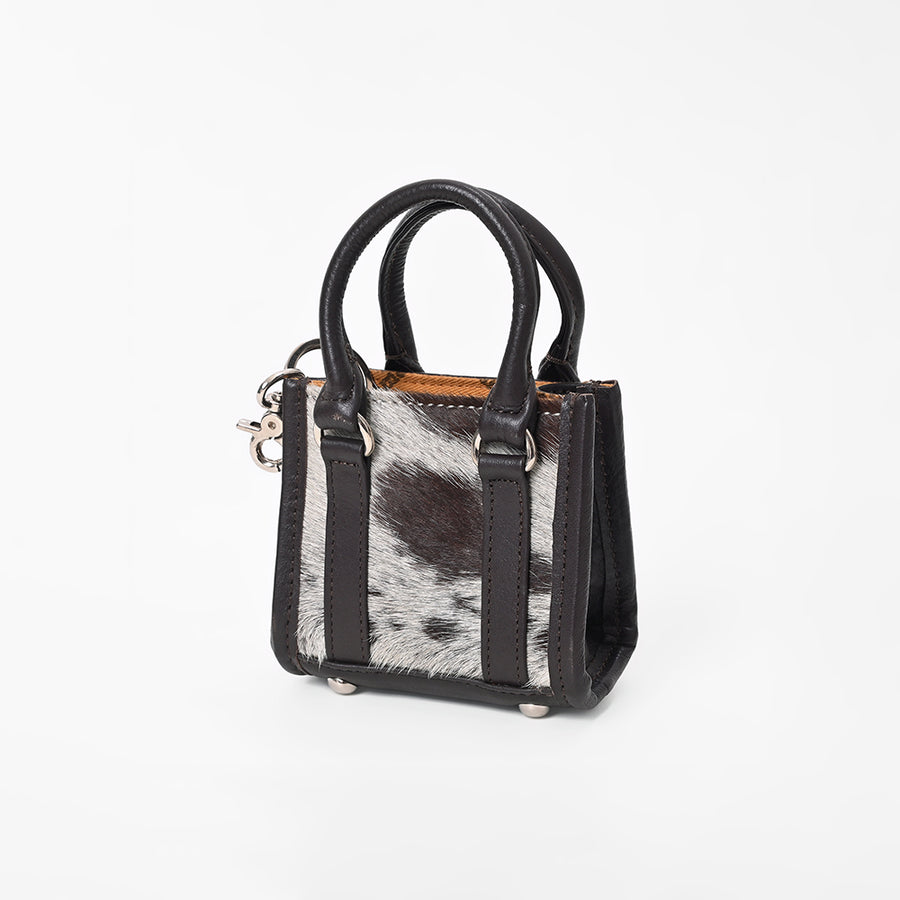 American Darling Genuine Hair-on Leather Mini Tote Bag Charms