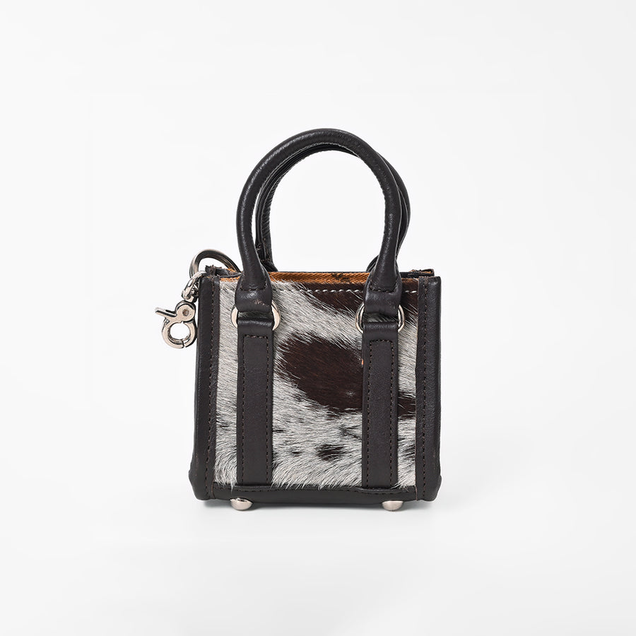 American Darling Genuine Hair-on Leather Mini Tote Bag Charms