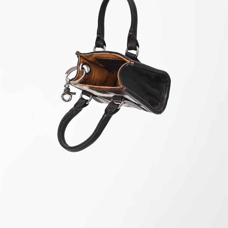 American Darling Genuine Hair-on Leather Mini Tote Bag Charms