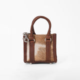 American Darling Genuine Hair-on Leather Mini Tote Bag Charms