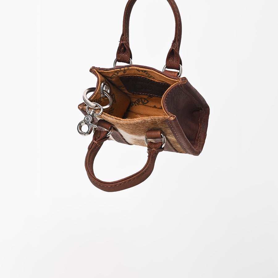 American Darling Genuine Hair-on Leather Mini Tote Bag Charms