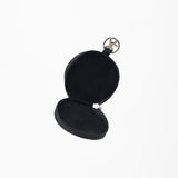 American Darling Genuine Leather Black Round Coin Purse Bag Charm