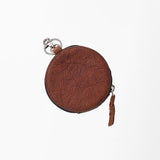 American Darling Genuine Leather Hair-On Round Coin Purse Bag Charm