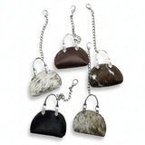American Darling Leather Hair-On Cowhide Mini Purse Bag Charm