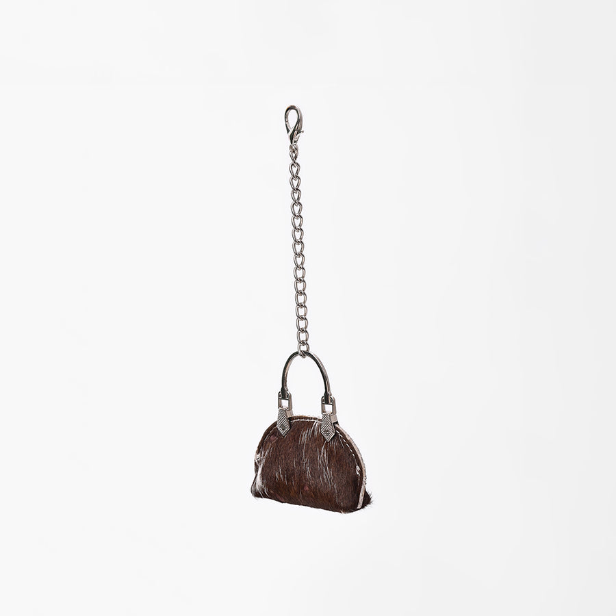 American Darling Leather Hair-On Cowhide Mini Purse Bag Charm