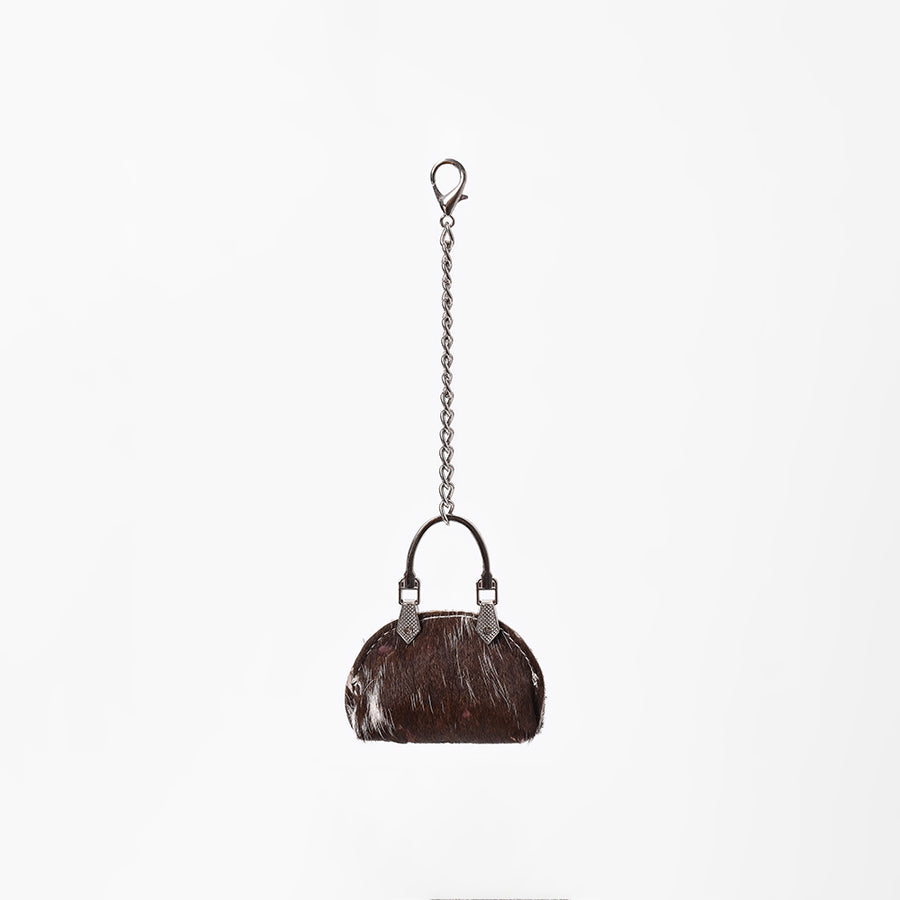 American Darling Leather Hair-On Cowhide Mini Purse Bag Charm