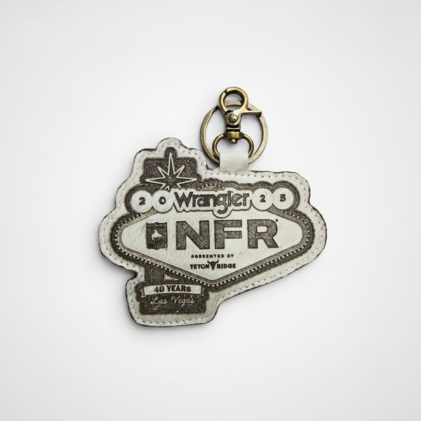 Official PRCA & NFR Licensed Collection ® Genuine Hair-on Wrangler Keychain Charm