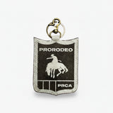 Official PRCA & NFR Licensed Collection® Genuine Hair-on Bucking Horse Leather Charm