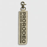 Official PRCA & NFR Licensed Collection® Western Hair-on Genuine Leather Keychain Bag Charm