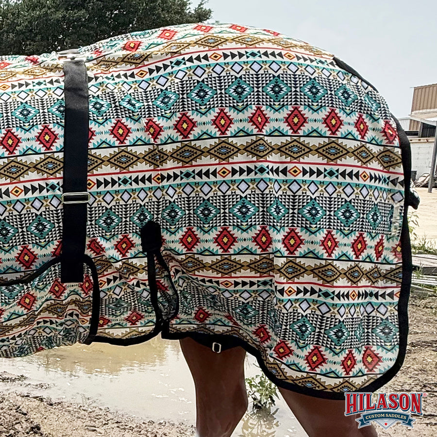 HILASON Horse Fly Sheet UV Protect Breathable Mesh Bug Mosquito Spring | Summer Horse Rug | Fly Rug