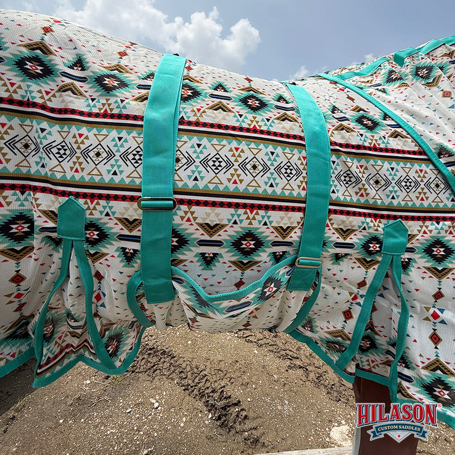 HILASON Horse Fly Sheet UV Protect Breathable Mesh Bug Mosquito Spring | Summer Horse Rug | Fly Rug