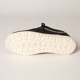 American Darling Hand Tooled, Carved Genuine Leather Trim Lightweight Shoe Footwear, Slip On| Tooled Footwear