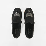 American Darling Handcrafted Leather Slip-On Mule Shoes with Traditional Embroidery Design