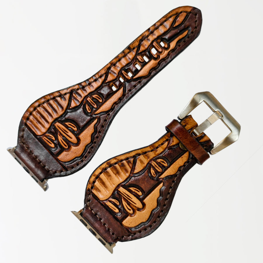 American Darling ADWAR120-41 Beautifully Hand Tooled Genuine Leather I by Hilason – Cowboy and equestrian accessories