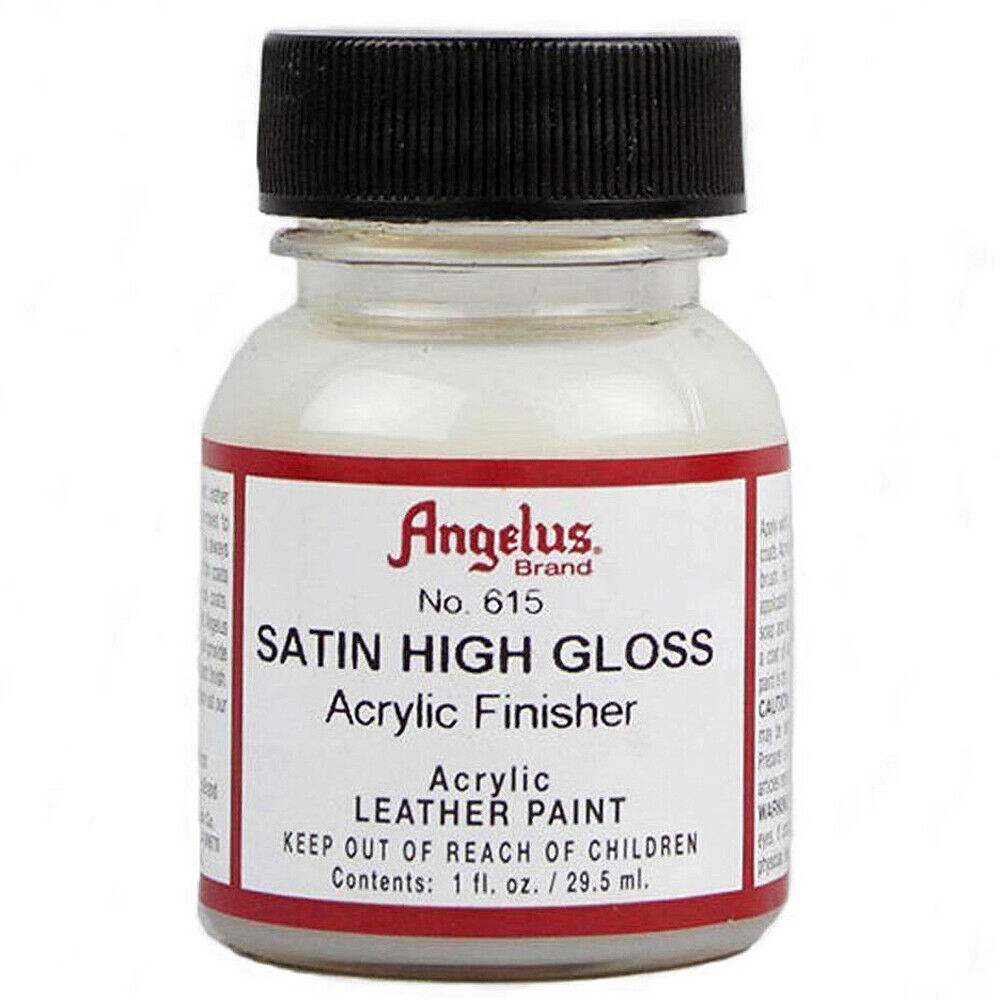 Angelus Paint Acrylic Leather Finish Finisher Satin Semi Gloss High Gloss  Matte
