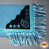 B106-F Hilason Western Show Barrel Racing Rodeo Saddle Blanket Pad Turquoise