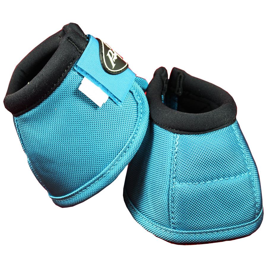 Medium Professional Choice Tack Ballistic Overreach Horse Bell Boots Pacific Blue - Uhorse