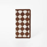BarH Equine Leather Trifold Bifold Wallet Hair-On Checkerboard Rodeo Purse