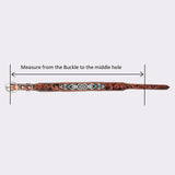 BAR H EQUINE Bonnie Blossom Sunflower Hand Painted Western Leather Dog Collar