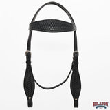 HILASON Western Horse Headstall Breast Collar Set Tack Genuine American Leather | For Horses Headstalls