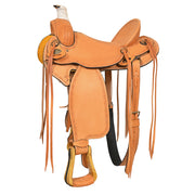 Hilason Western Horse Saddle American Leather Ranch Roping Trail Tan
