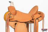 Hilason Western Horse Saddle American Leather Ranch Roping Trail Tan