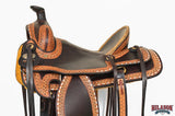 15 In Western Horse Saddle American Leather Ranch Roping Hilason