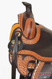 15 In Western Horse Saddle American Leather Ranch Roping Hilason