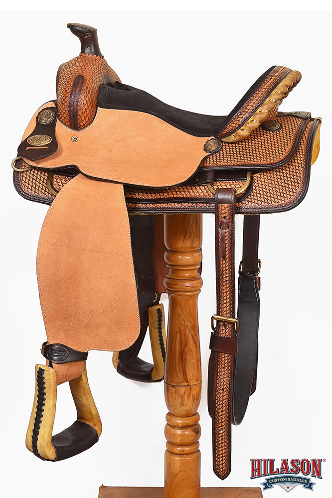 Western Horse Saddle American Leather Ranch Roping Cowboy Hilason