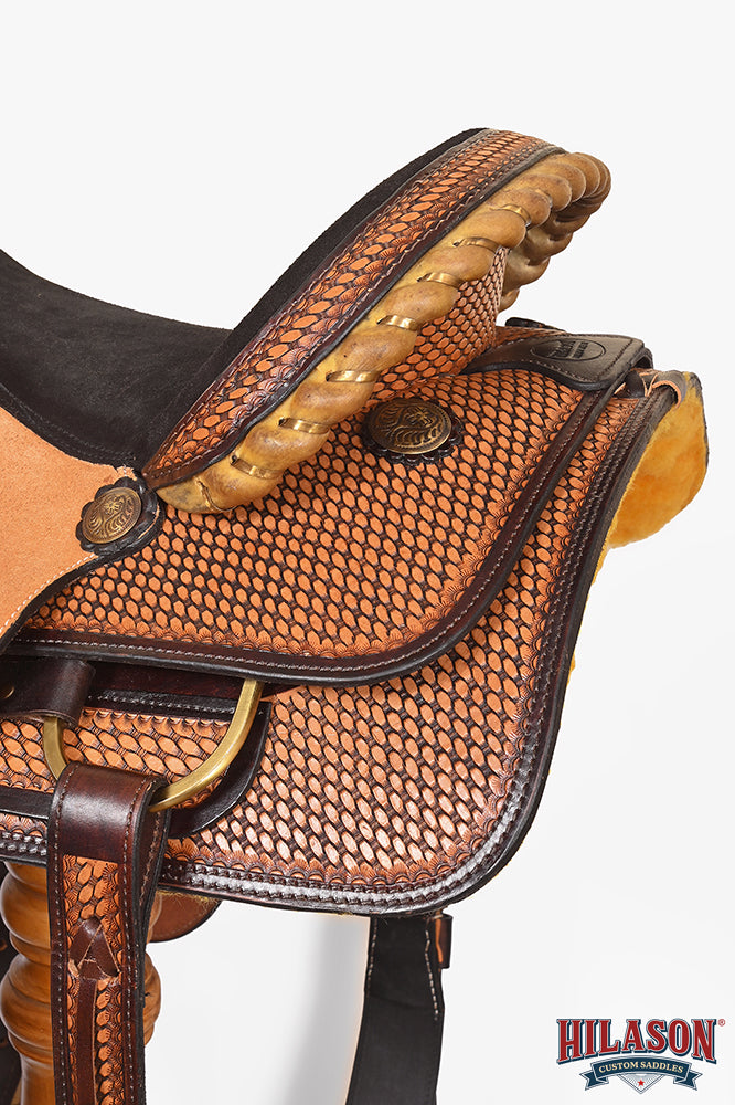 Western Horse Saddle American Leather Ranch Roping Cowboy Hilason