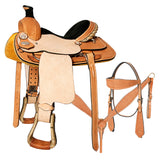 Western Leather Breast Collar Headstall - Uhorse