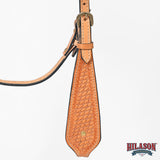 Hilason Western American Leather Horse Breast Collar - Basketweave Tack