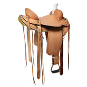 16 In Hilason Western Horse Saddle American Leather Ranch Roping Cowboy