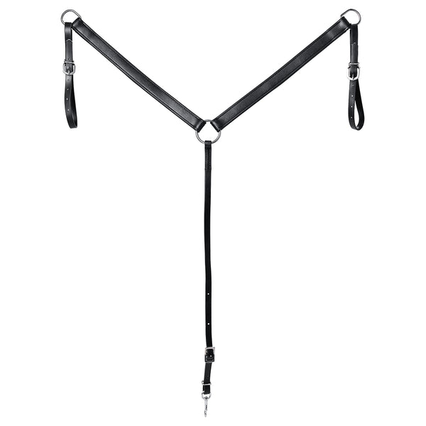 Biothane Breast Collar-Black - Uhorse