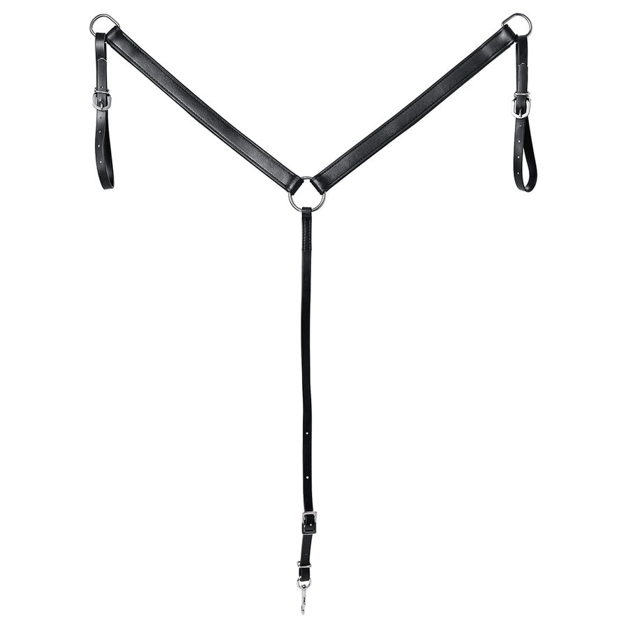 Biothane Breast Collar-Black - Uhorse